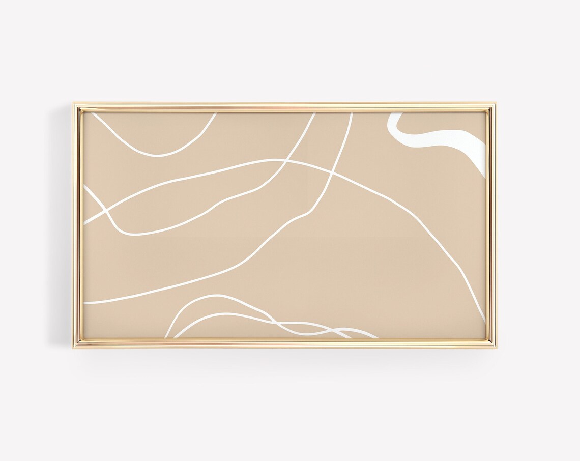 Frame TV Line Art, Modern Minimalist Abstract