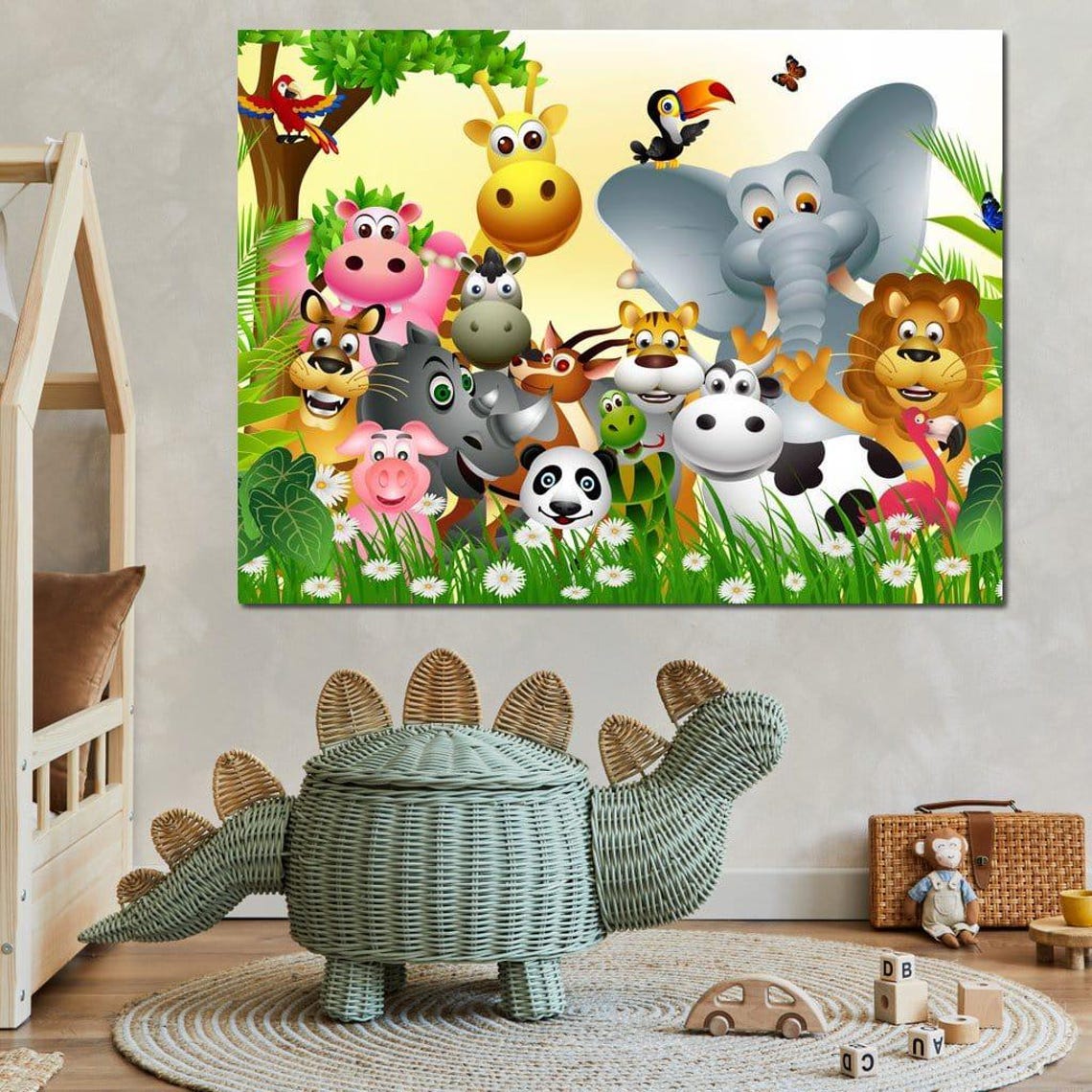 Cute Animals - Whimsical Art Print - Image 4