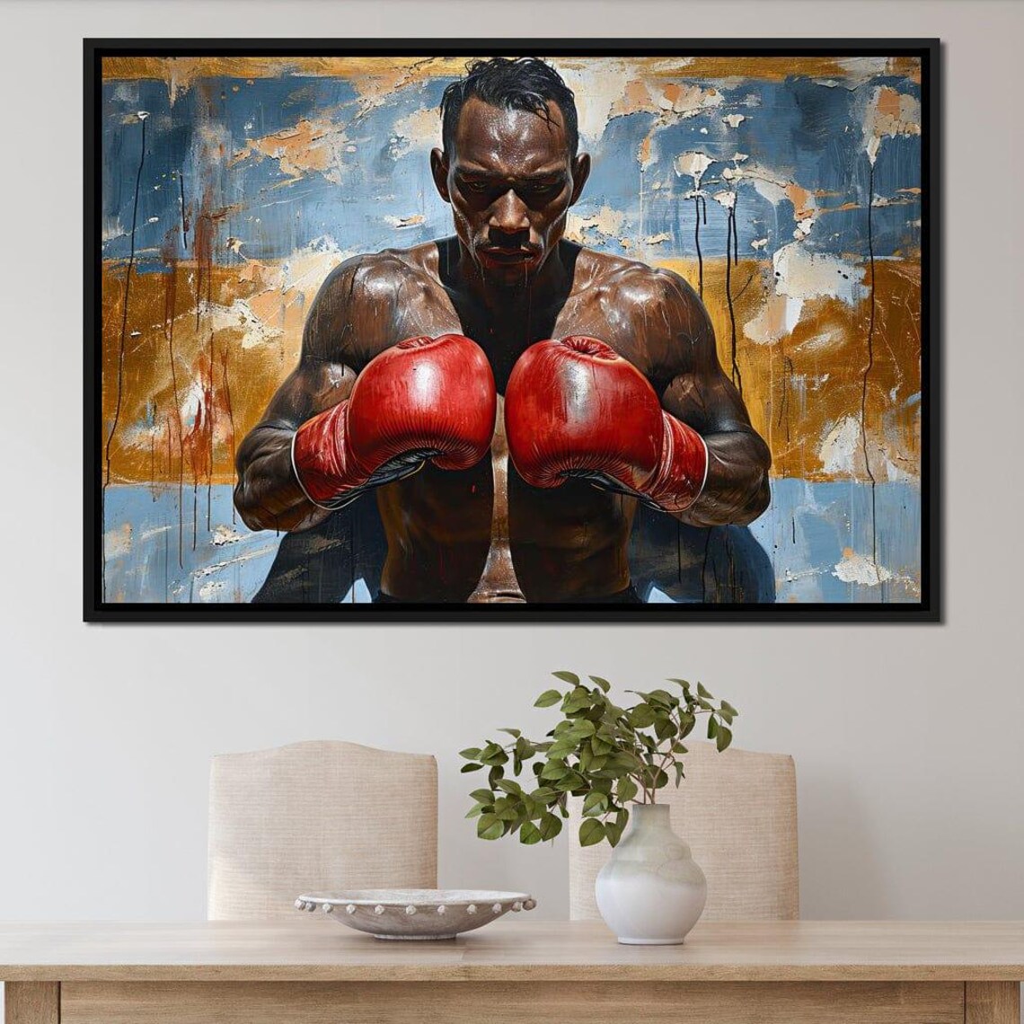 Intense Boxer Red Gloves Graffiti Fight Night Sports Spirit Poster - Image 2