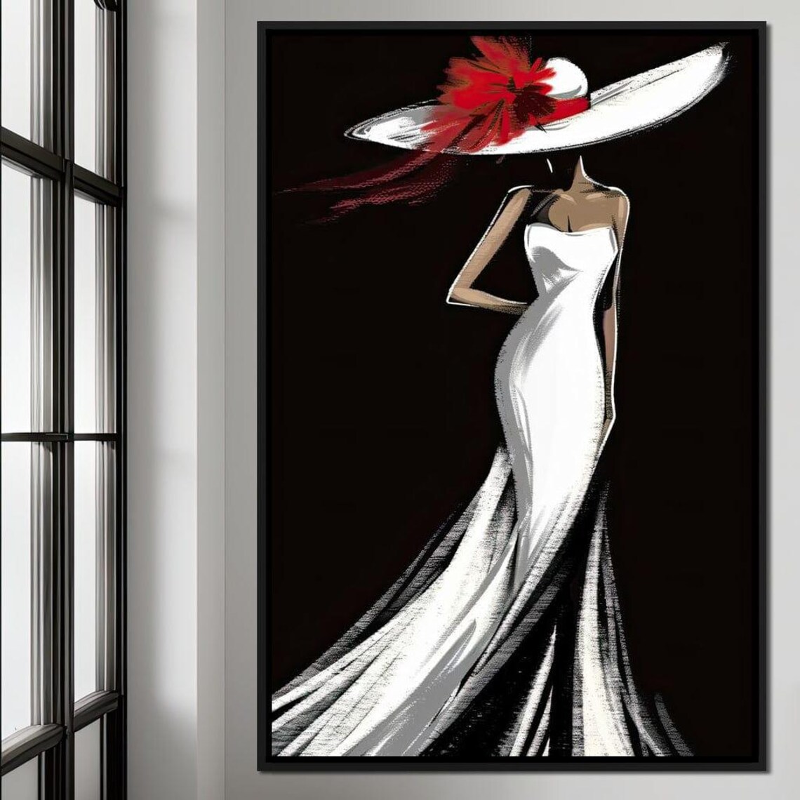 The White Dress Elegant Nocturne Silhouette - Image 3