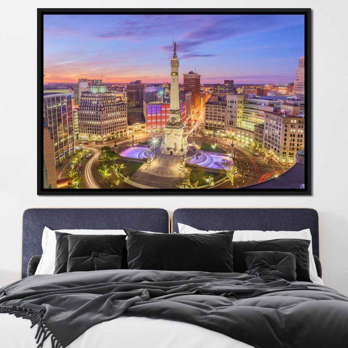 Indianapolis Skyline, City View Art Print - Image 2
