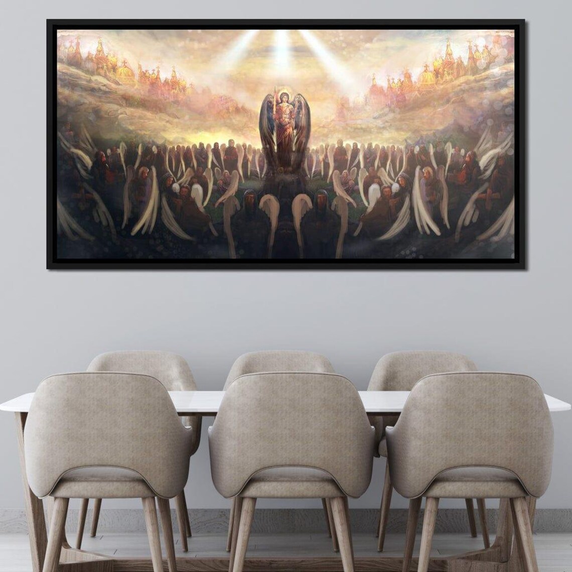 Archangel Michael Heavenly Angels Spiritual Christian Art Poster