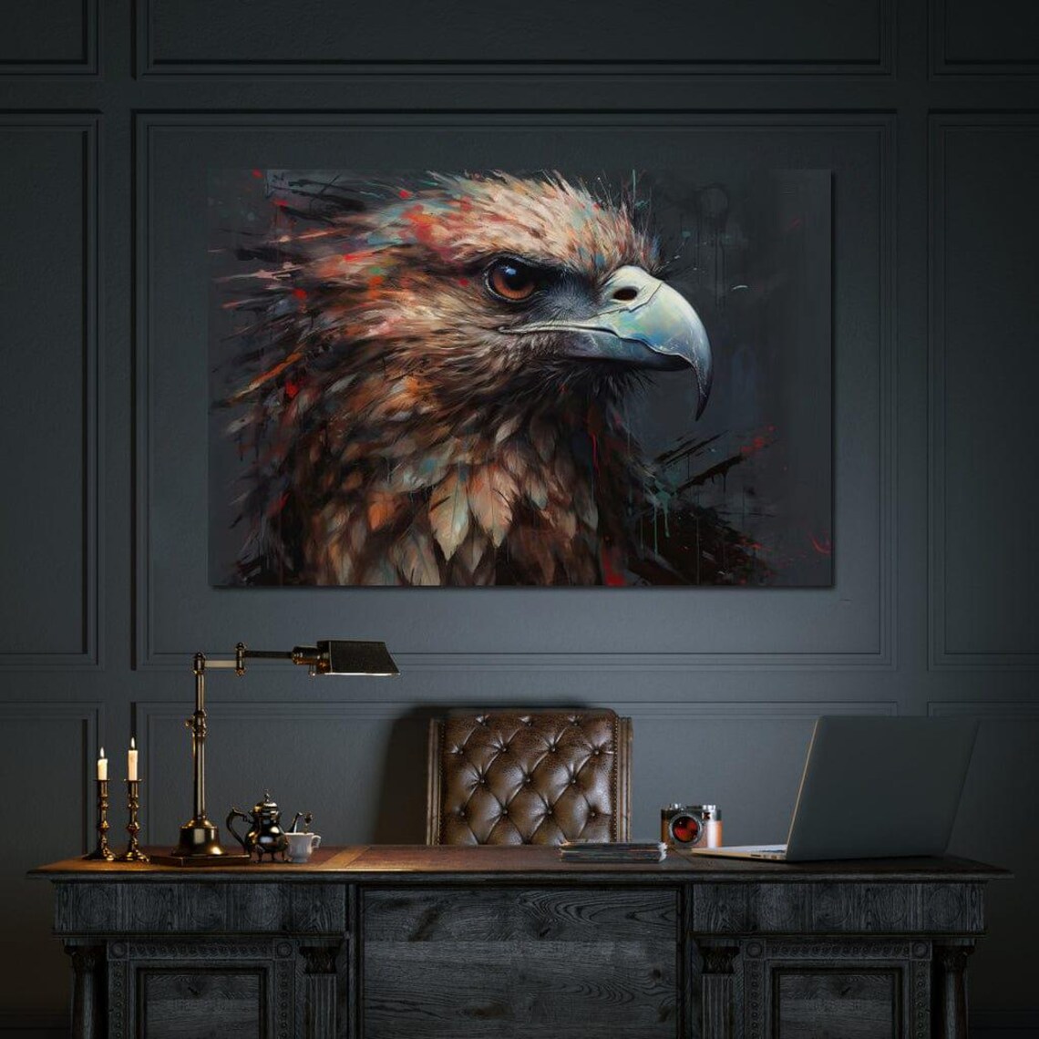 Red-Tailed Hawk by Neal Hackett Wildlife Art Print - Image 2