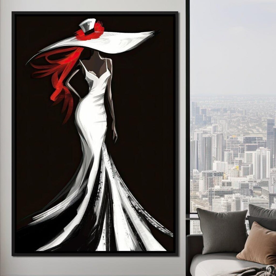 The White Dress, Sable Elegance With Flare