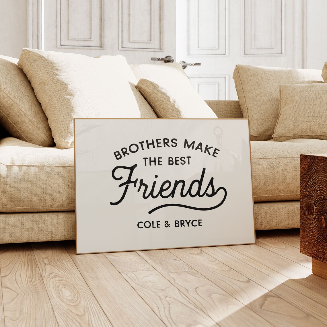 Brothers Make the Best Friends Art Print - Image 3