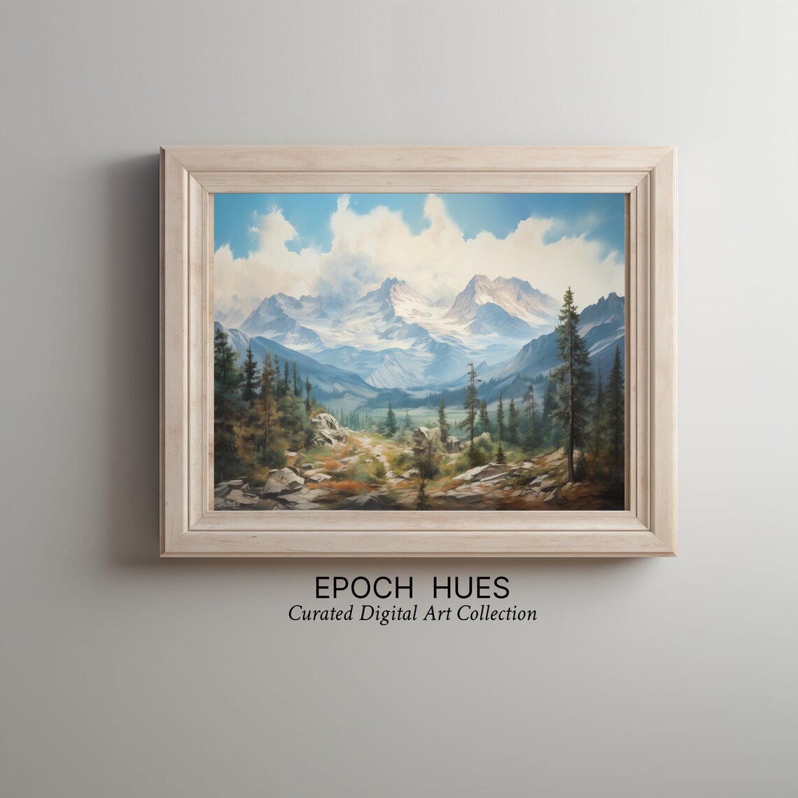 Majestic Mountain Landscape Art Nature Scenery Wallpaper High Resolution Home Office Wall Decor - Image 3