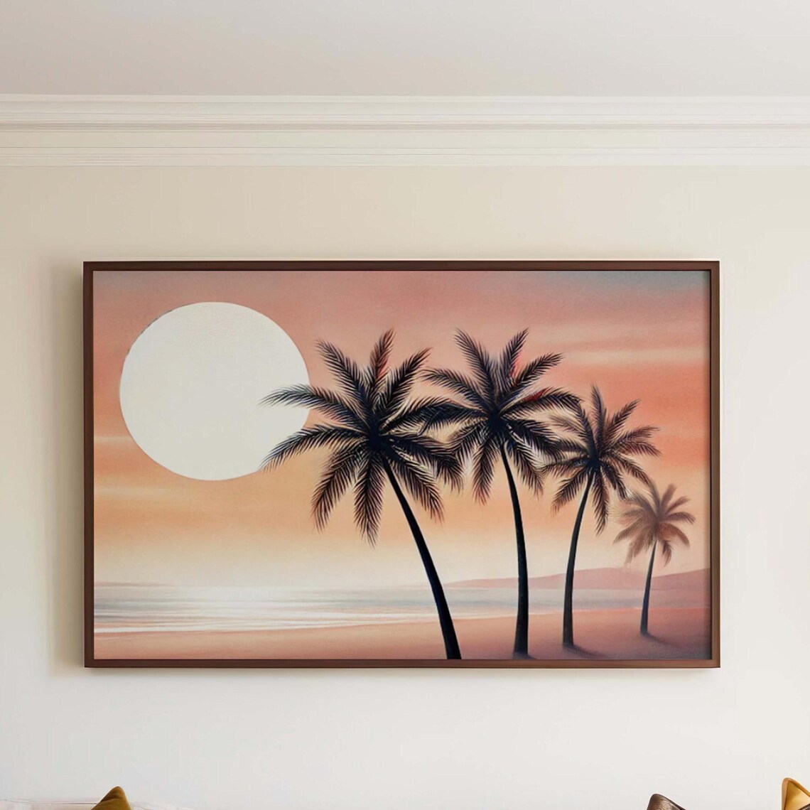 Nature Gift Palm Tree Wall Art Beach Print Home Decor New Housewarming Family Tropical