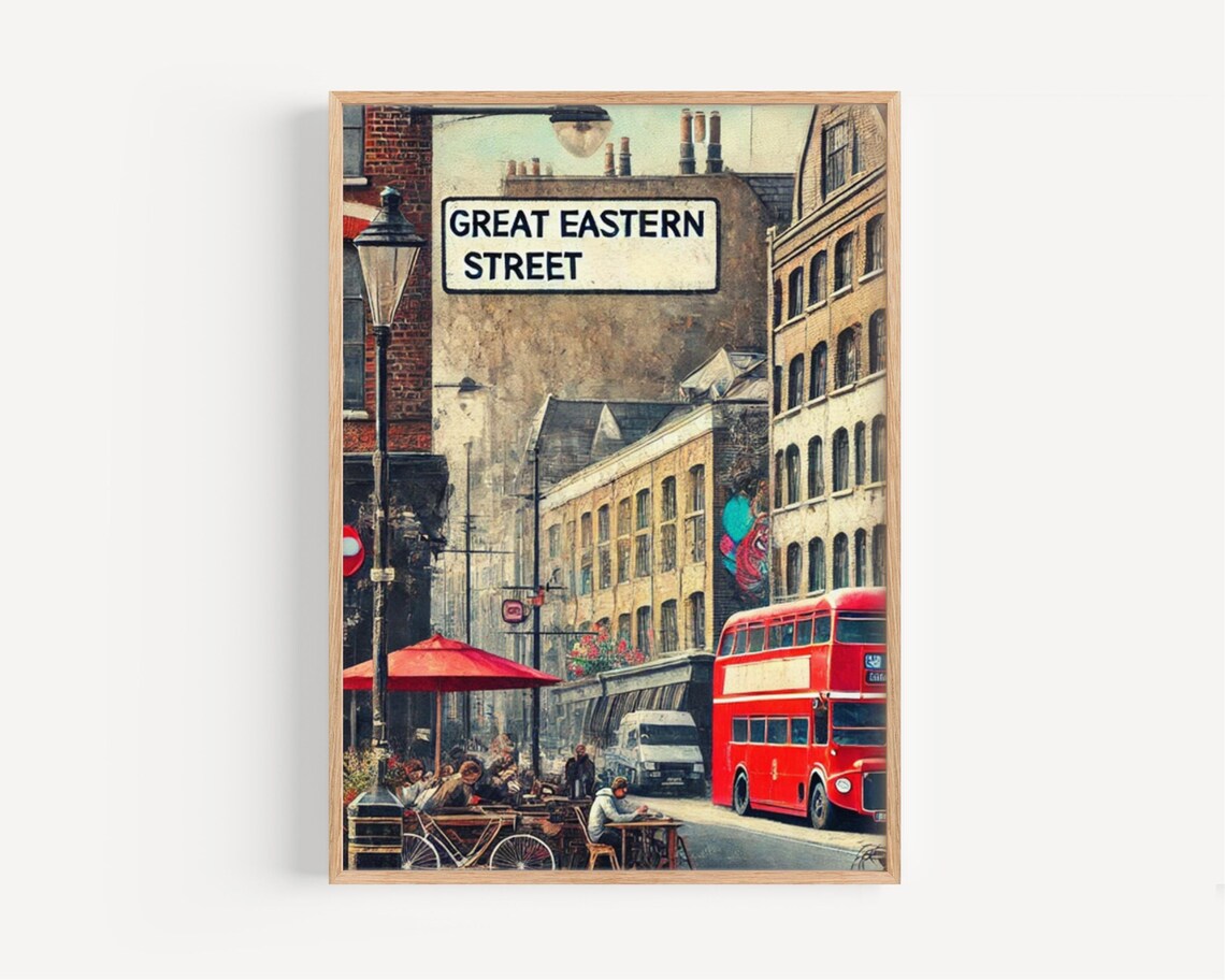 Great Eastern Street, London Travel Poster