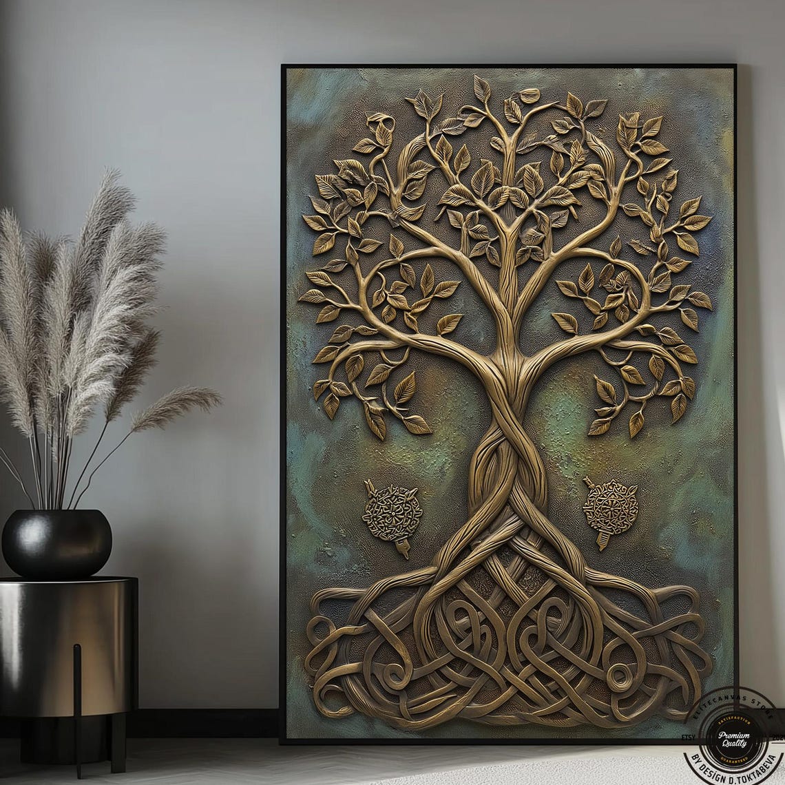 3d Visual Tree Of Life Canvas Wall Art Decor Ready To Hangcanvas Print Extra Large