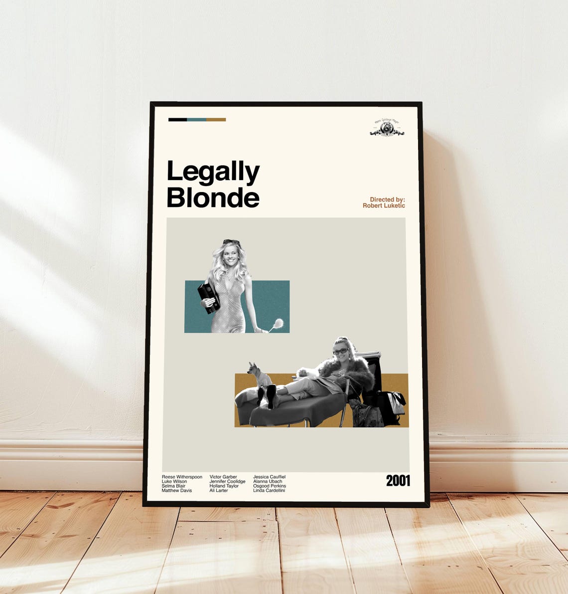 Legally Blonde 2001 Minimalist Movie Poster Reese Witherspoon Comedy