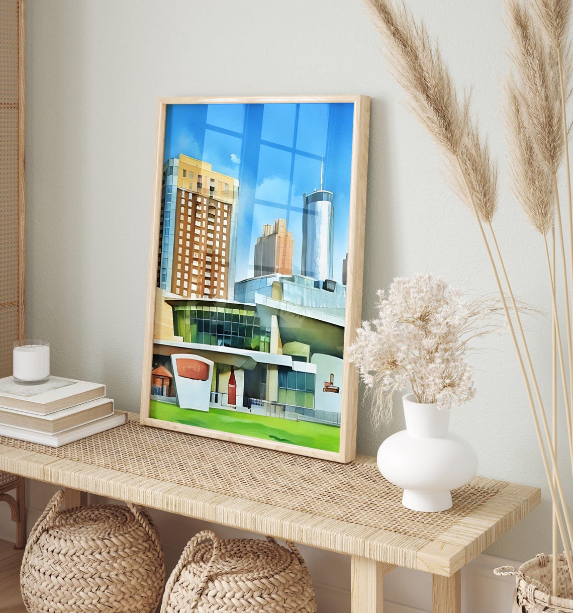 Atlanta Art Print Atlanta Wall Art Watercolor Art Painting Atlanta Gift Atlanta Poster Travel Poster Print Atlanta Artwork - Image 2