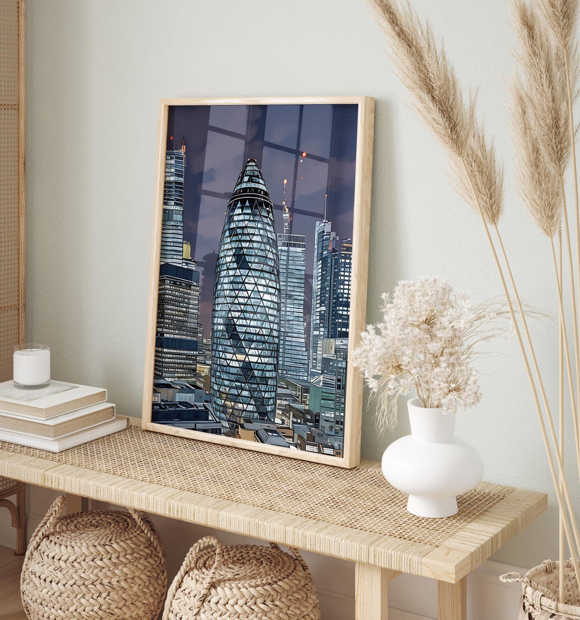 London Watercolor Art London Wall Art London Painting London Artwork Travel Poster Print London Art Print London Home Decor - Image 2