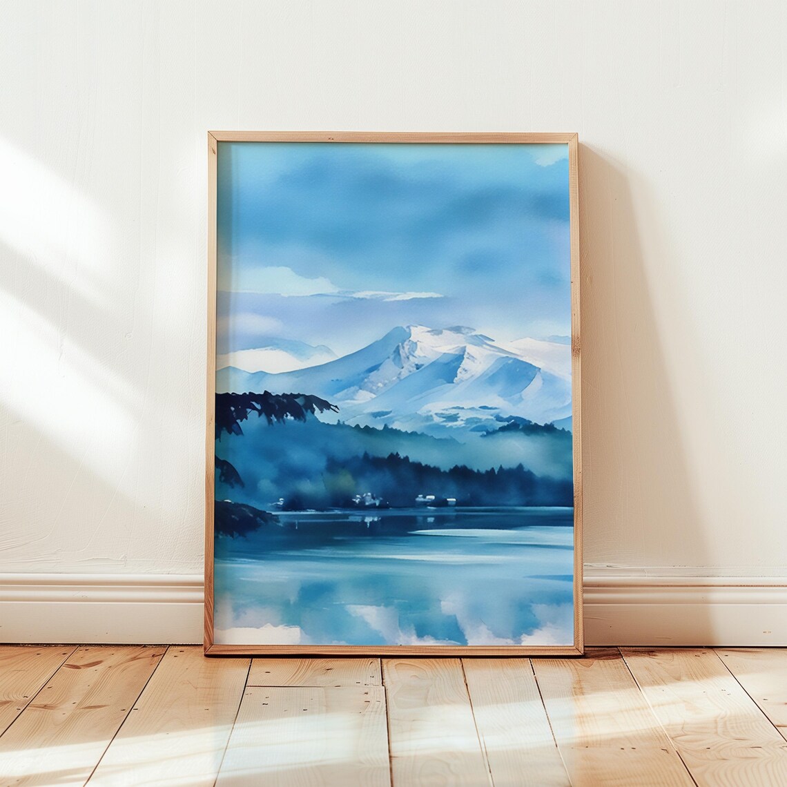 Alaska Watercolor Painting Alaska Art Print Alaska Wall Art Travel Poster Travel Gift Art Print Unique Home Decor