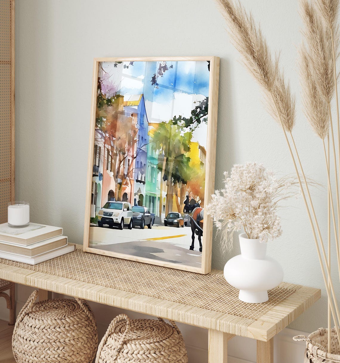 Charleston Watercolor Painting Charleston Art Print Charleston Wall Art Travel Poster Travel Gift Art Print Unique Home Decor - Image 2