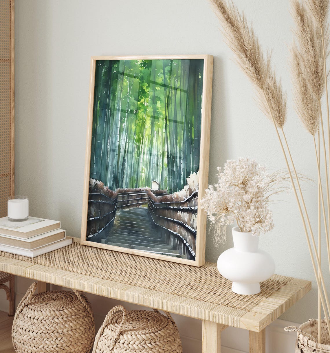 Kyoto Watercolor Art Kyoto Wall Art Kyoto Painting Kyoto Artwork Travel Poster Print Kyoto Art Print Home Decor - Image 2