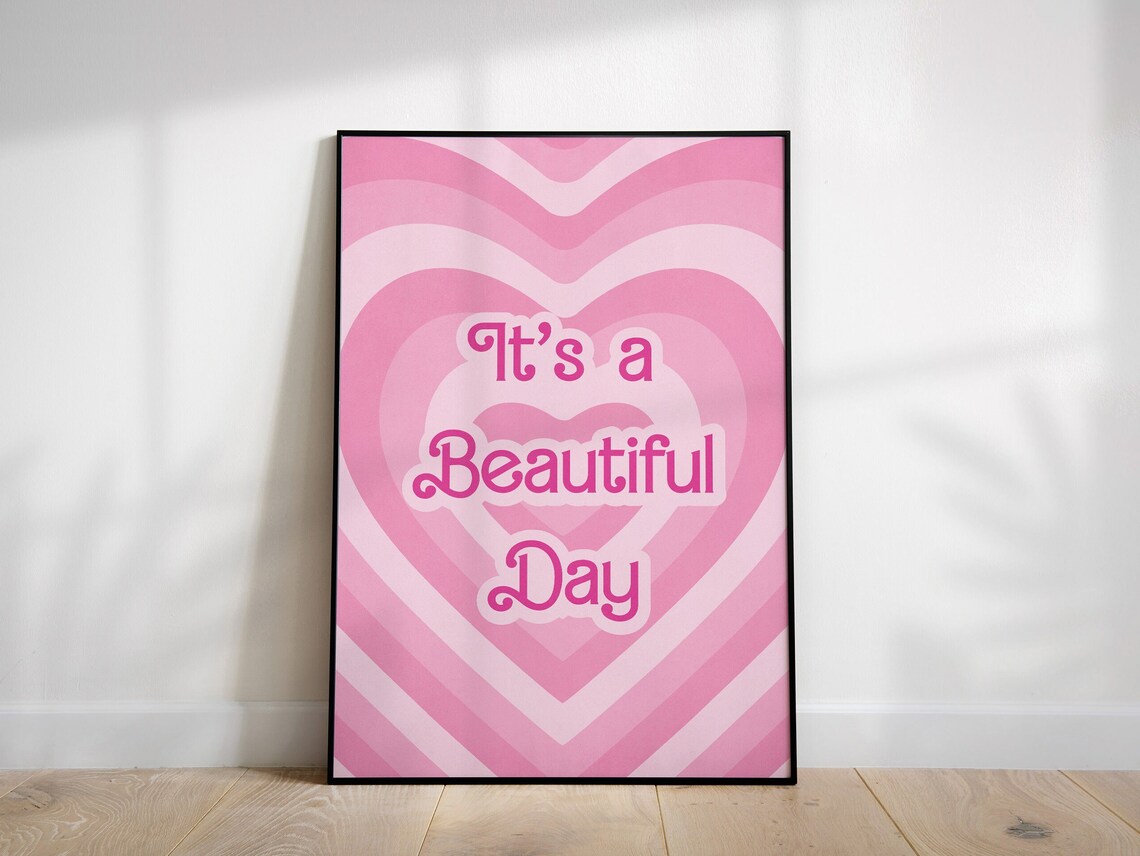 Inspirational Quote Art Print, Pink Preppy Decor - Image 3