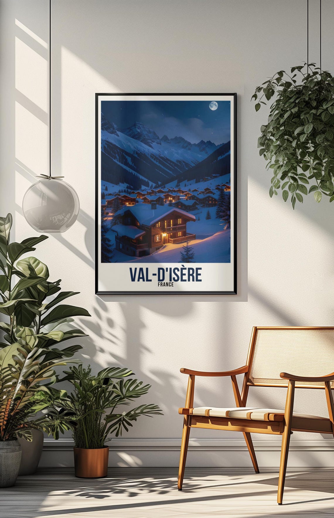 Val Disre France Travel Print Val Disre Poster Val Disre Wall Art Ski Resort Poster France Ski Resort Poster Val Disre Print - Image 3