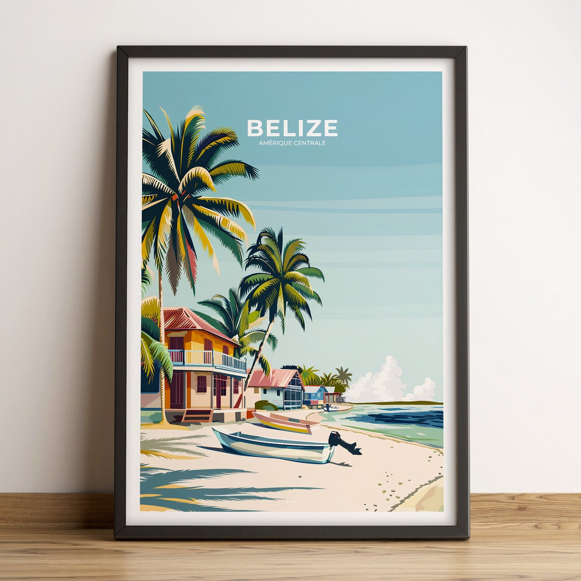Belize Poster Belize Travel Poster Belize Art Print Belize Poster Belize In Central America Customizable Gift