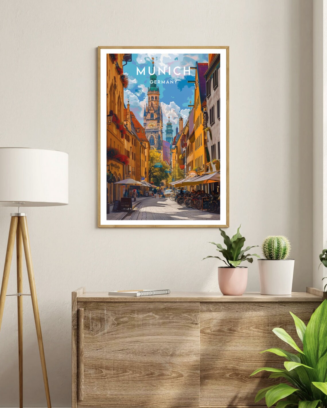 Munich Travel Poster, Germany Europe Travel Art - Image 3