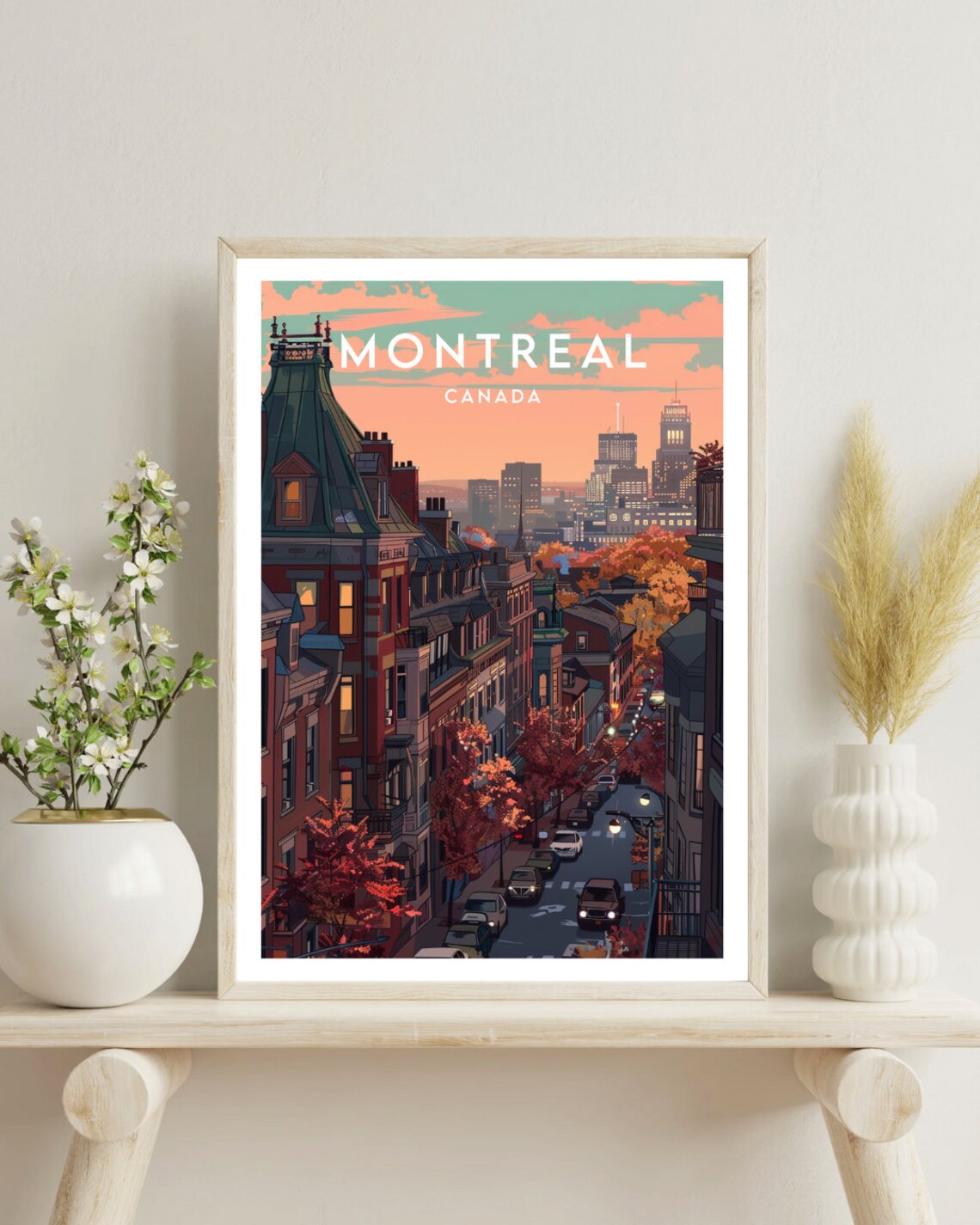 Montreal Travel Poster, Canada North America Wall Art - Image 4