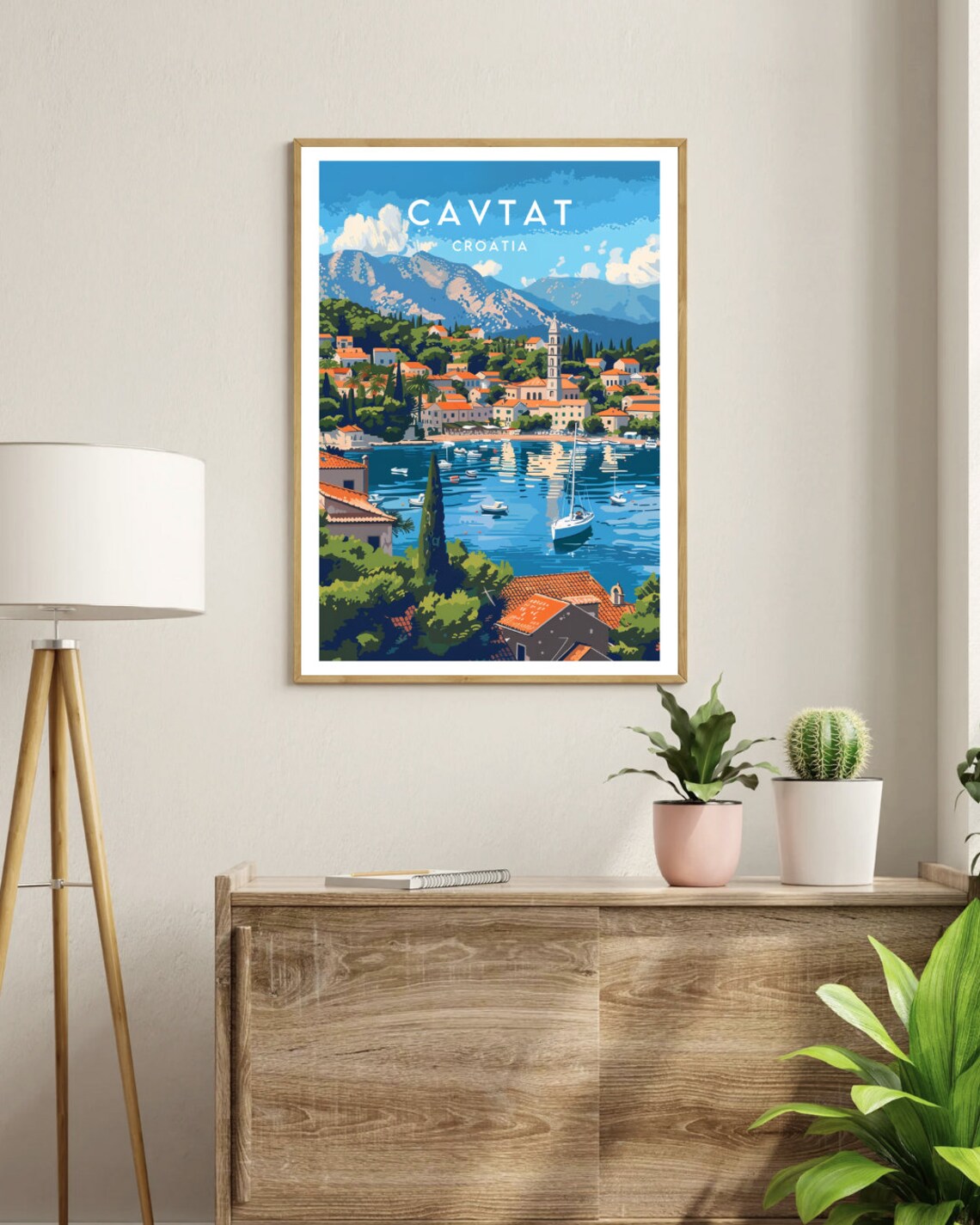 Cavtat Travel Poster, Croatia Europe Wall Art - Image 3