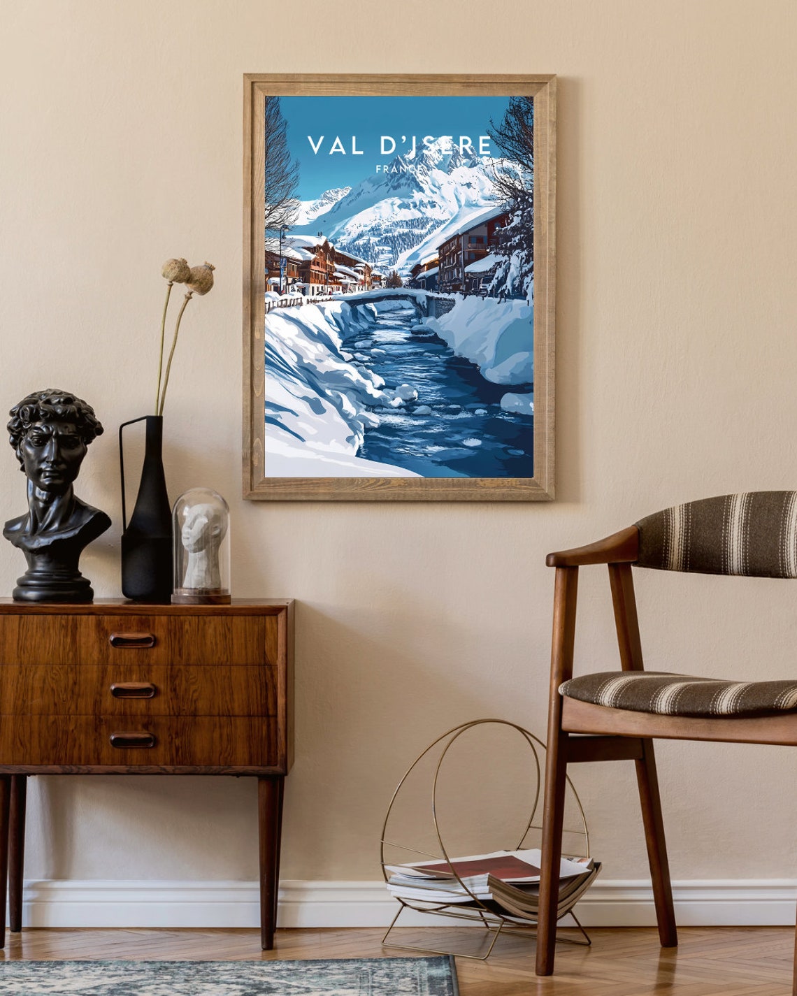 Val Disere Travel Print France Val Disere Poster France Poster Travel Wall Art France Print France Europe Val Disere Wall Art - Image 2
