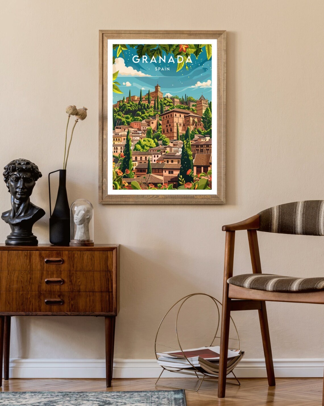 Granada Travel Poster, Spain Europe Wall Art - Image 2