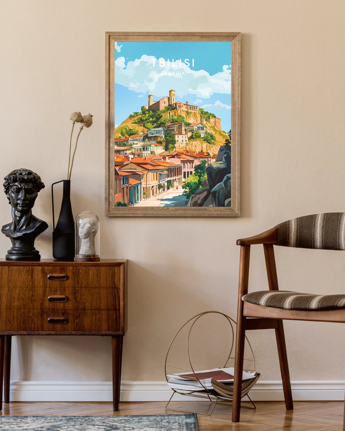 Tbilisi Travel Print Georgia Tbilisi Poster Georgia Poster Travel Wall Art Georgia Print Poster Georgia Europe Tbilisi Wall Art - Image 2