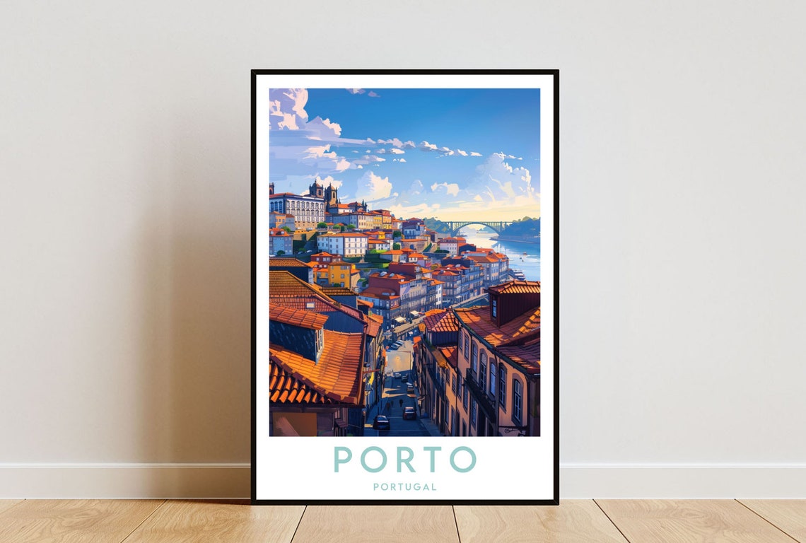 Porto Travel Print Portugal Porto Poster Portugal Poster Travel Wall Art Portugal Print Poster Portugal Europe Porto Portuguese
