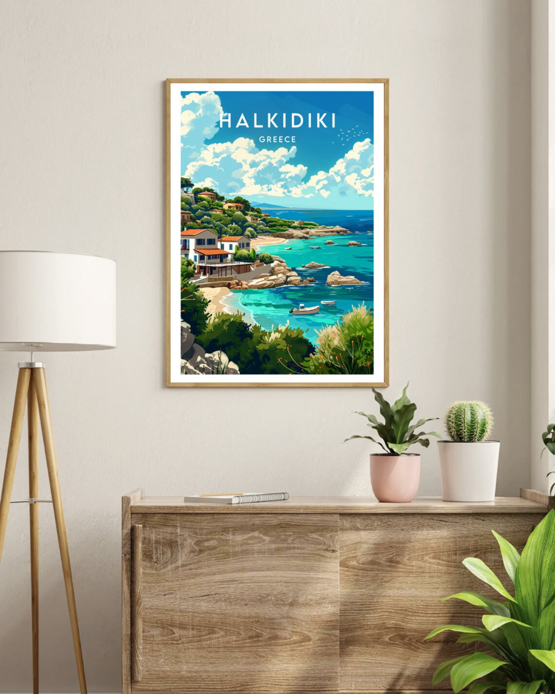 Halkidiki Travel Print Greece Halkidiki Poster Greece Poster Travel Wall Art Greece Print Poster Greece Europe Halkidiki Greek - Image 3