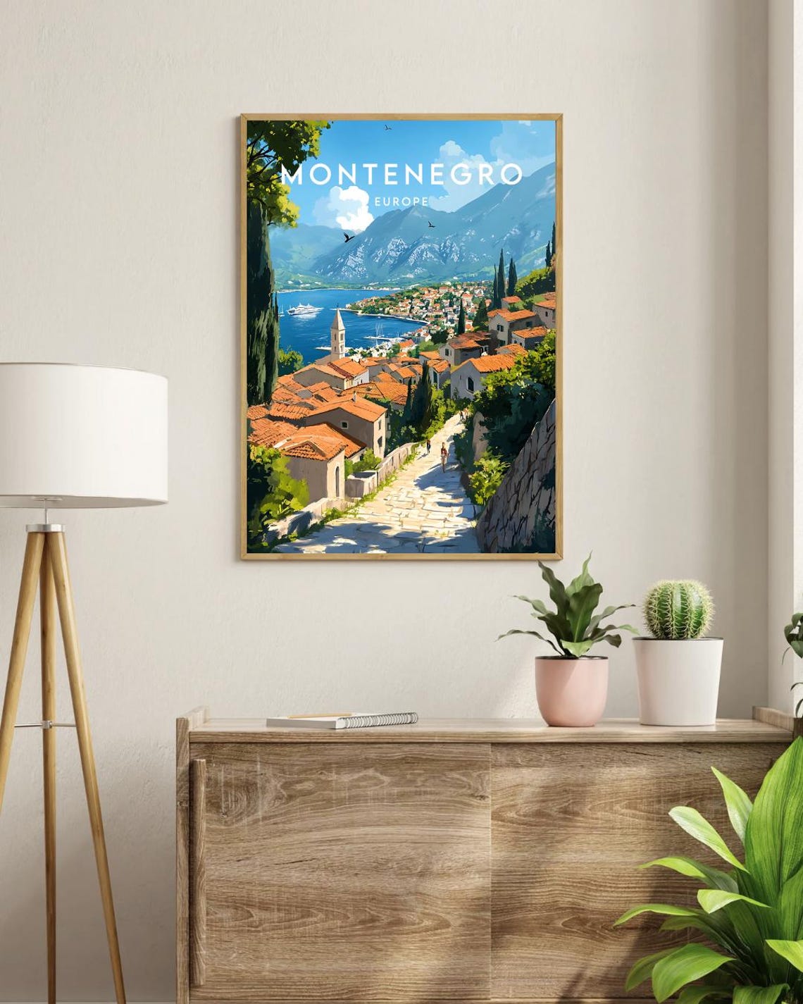 Montenegro Travel Print Europe Europe Poster Montenegro Poster Travel Wall Art Montenegro Print Montenegro Europe Podgorica Poster - Image 3