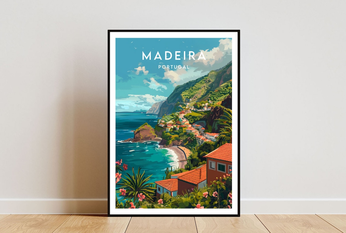 Madeira Portugal Europe Travel Wall Art Poster