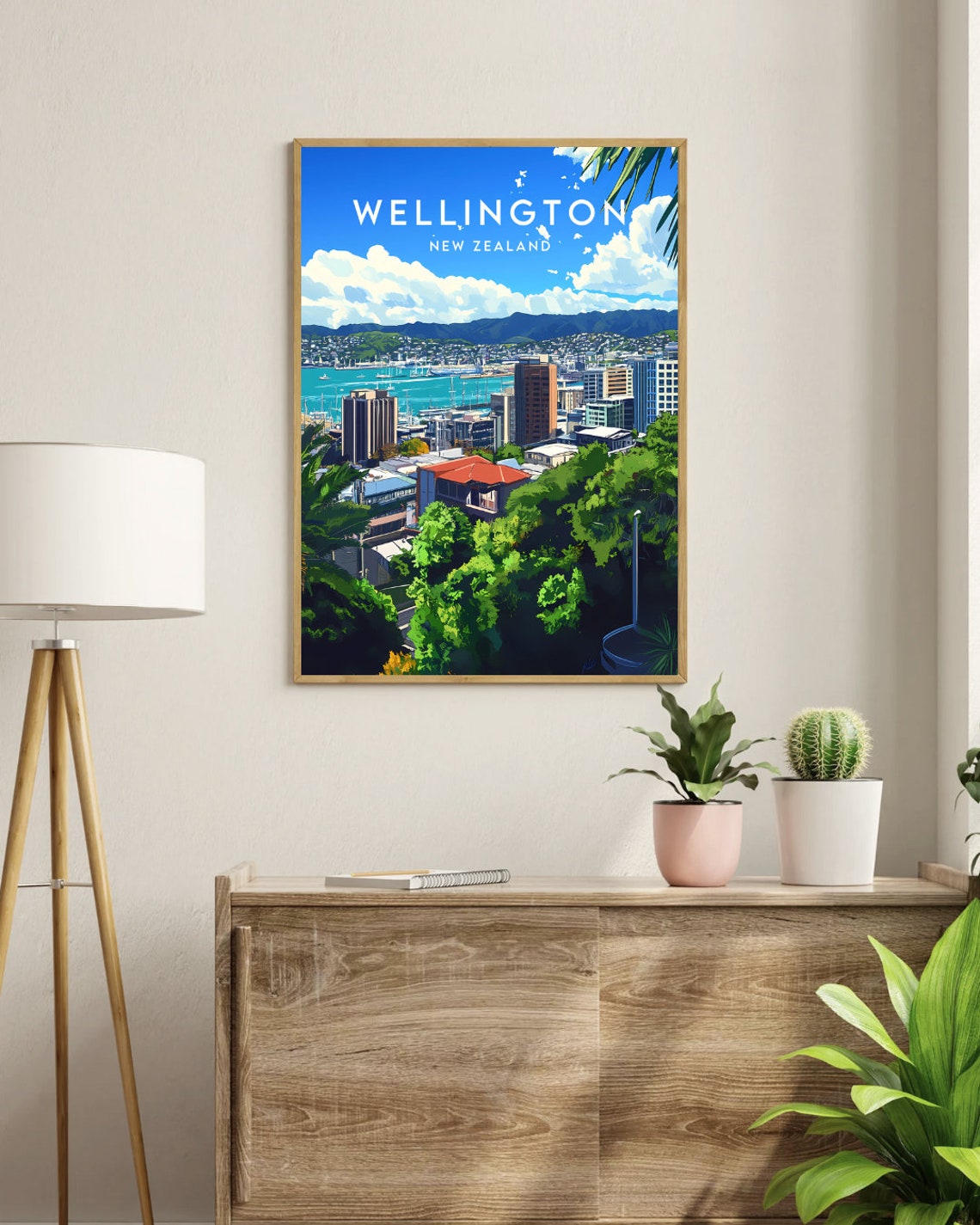 Wellington Travel Print New Zealand Wellington Poster New Zealand Poster Travel Wall Art New Zealand Print New Zealand Wellington - Image 3