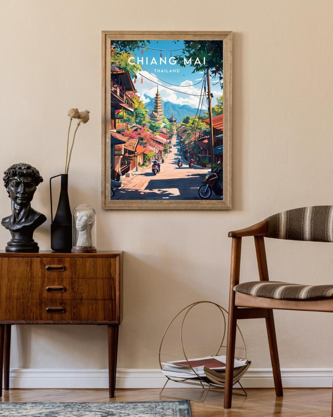 Chiang Mai Travel Poster, Thailand Travel Wall Art - Image 2