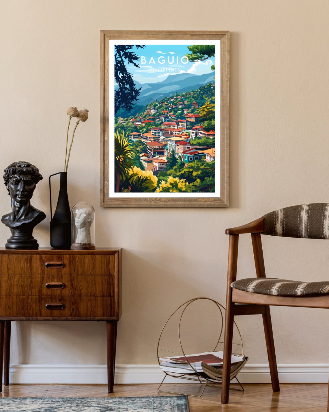 Baguio Philippines Hillside Town Mountain View Pine Forest Poster - Image 2