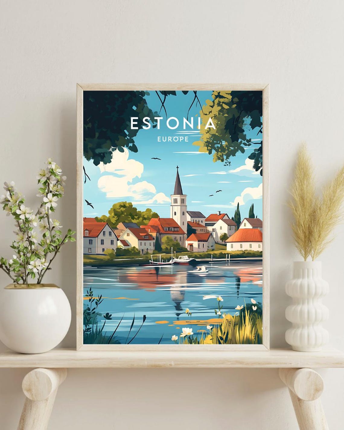 Estonia Travel Print Europe Europe Poster Estonia Poster Travel Wall Art Estonia Print Estonia Europe Tallinn Wall Art Tallinn Art - Image 4