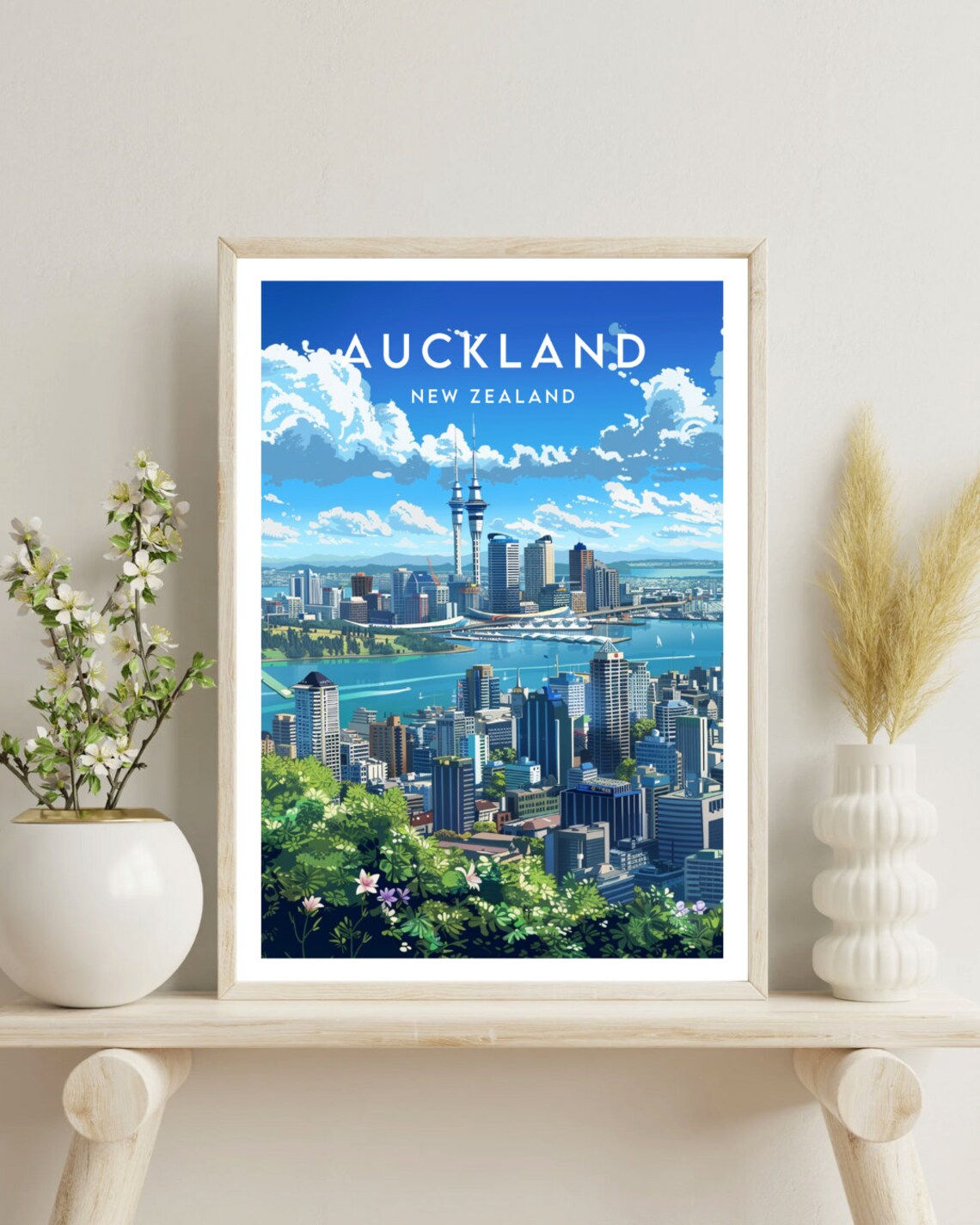 Auckland New Zealand Travel Wall Art Print - Image 4