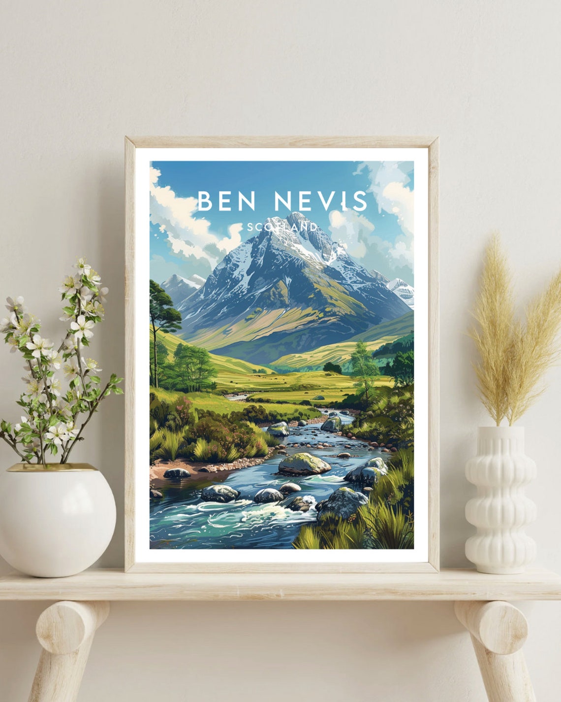 Ben Nevis Travel Print Scotland Ben Nevis Poster Scotland Poster Travel Wall Art Scotland Print Poster Scotland Europe Ben Nevis - Image 4