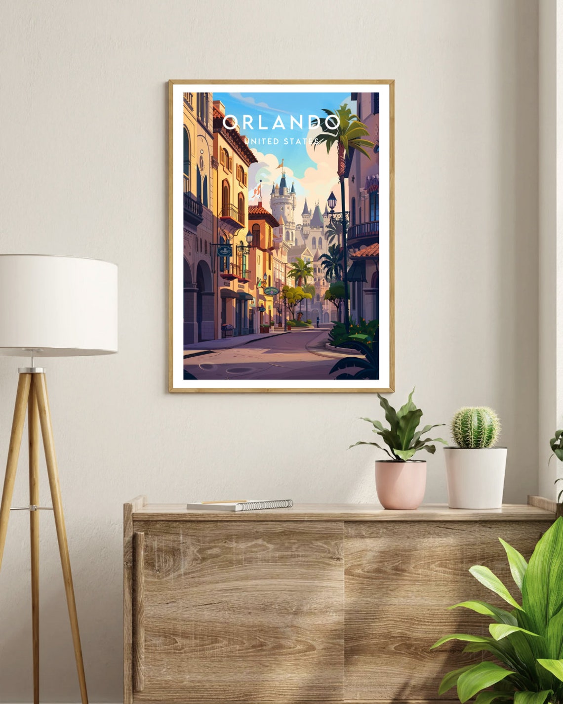 Orlando Travel Print United States Orlando Poster America Poster Travel Wall Art America Print Poster America Orlando Usa Florida - Image 3