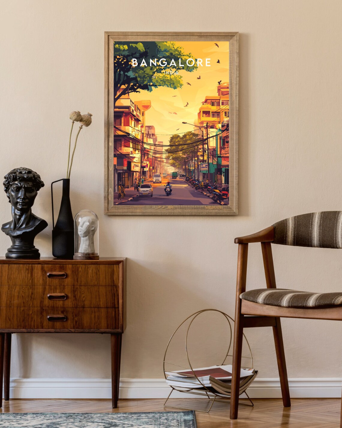 Bangalore Travel Poster, Bengaluru India Travel Art - Image 2