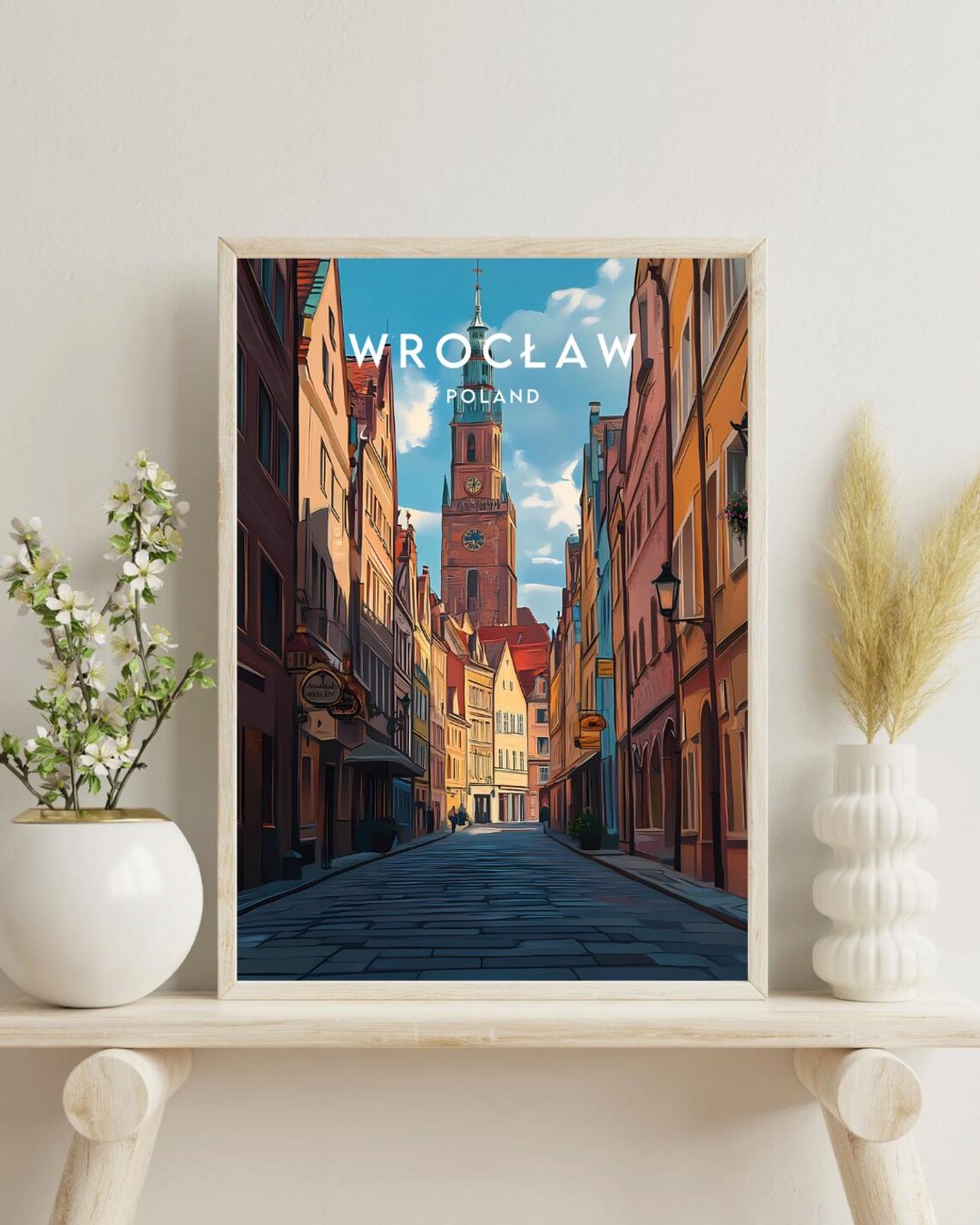 Wroclaw Travel Poster, Poland Europe Wall Art - Image 4