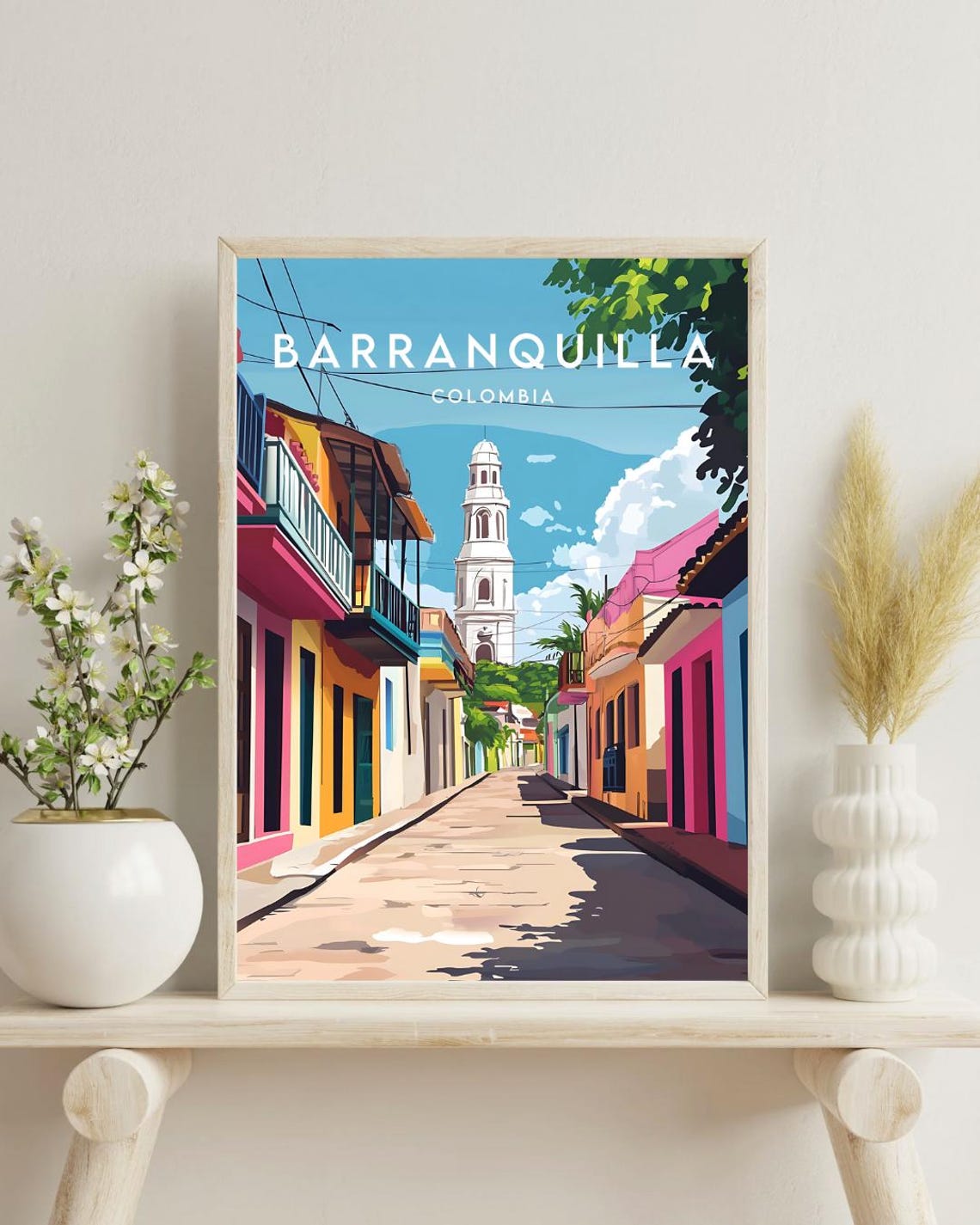 Barranquilla Travel Print Colombia Barranquilla Poster Colombia Poster Travel Wall Art Colombia Print Barranquilla Print - Image 4