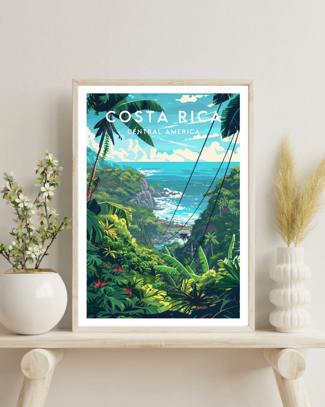 Costa Rica Travel Poster, Central America Print - Image 4