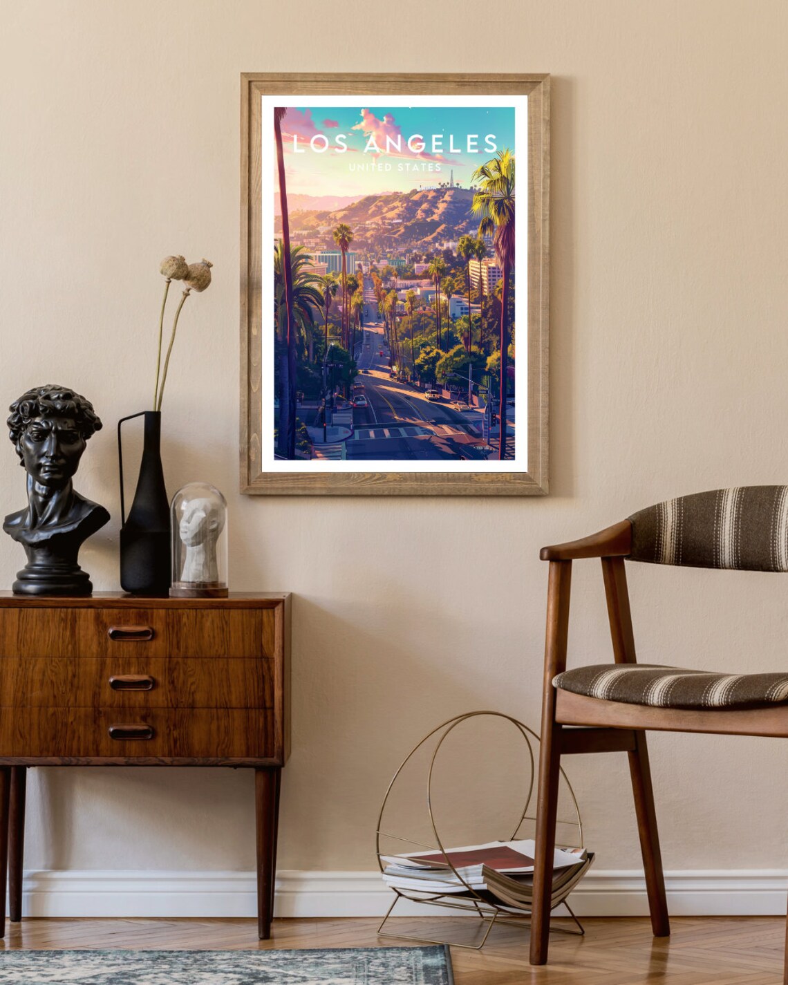 Los Angeles Travel Poster, United States Travel Art - Image 2