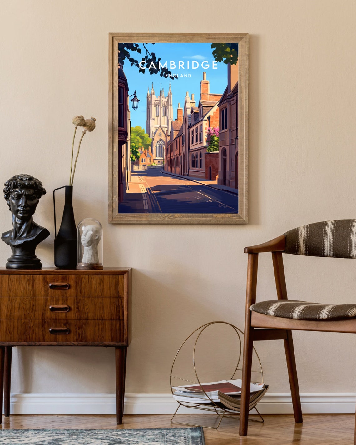 Cambridge Travel Print England Cambridge Poster England Poster Travel Wall Art England Print England Europe Cambridge English - Image 2