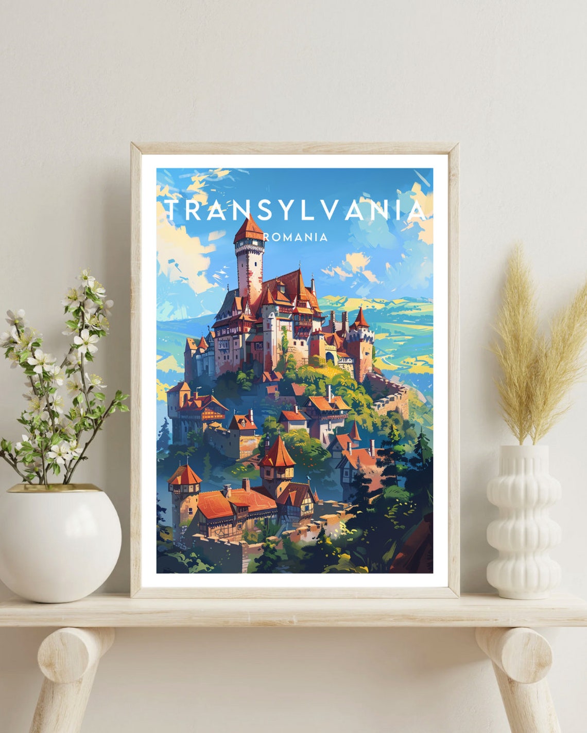 Transylvania Travel Print Romania Transylvania Poster Romania Poster Travel Wall Art Romania Print Romania Europe Transylvania - Image 4