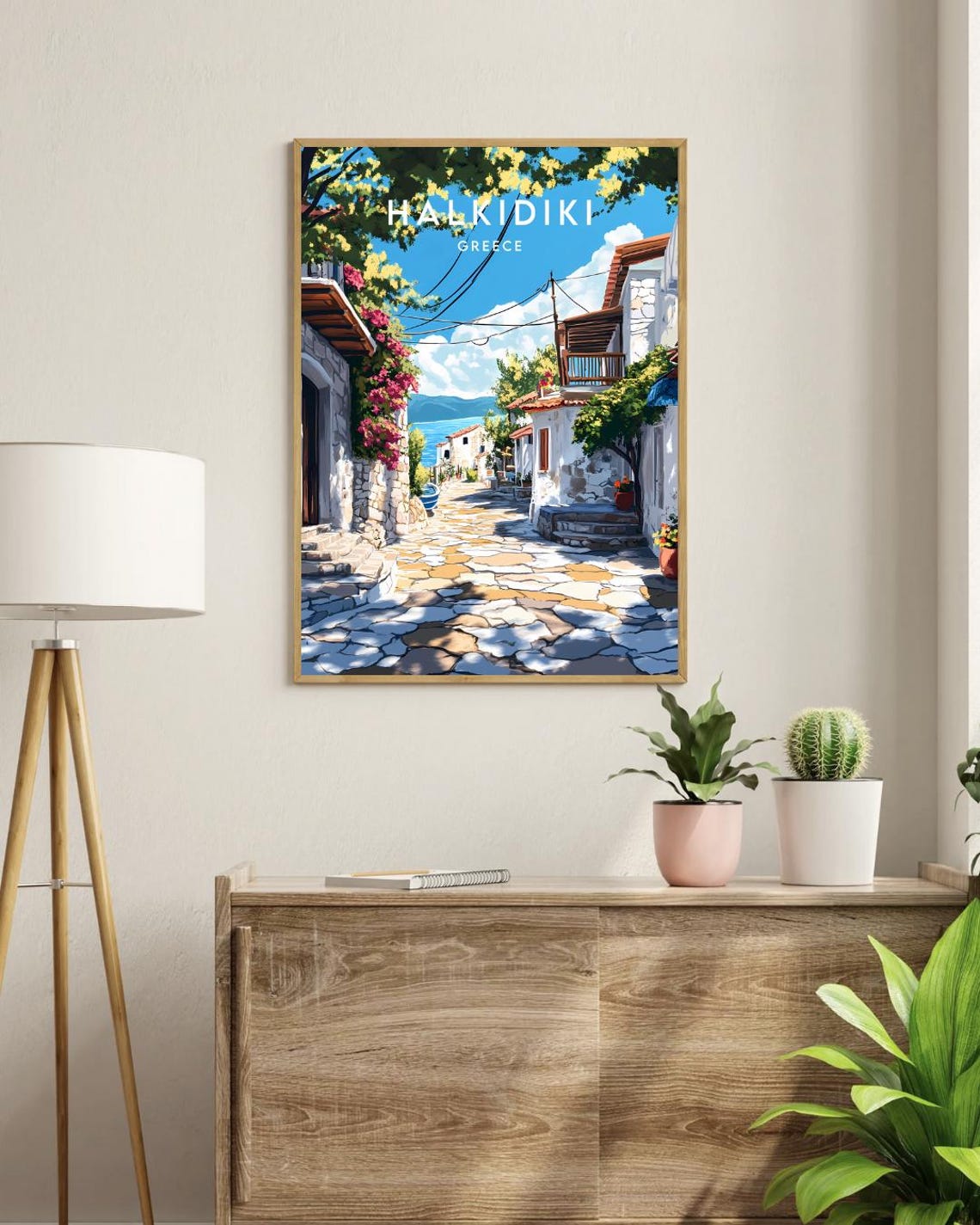 Halkidiki Travel Print Greece Halkidiki Poster Greece Poster Travel Wall Art Greece Print Greece Europe Art Halkidiki Print Greek - Image 3