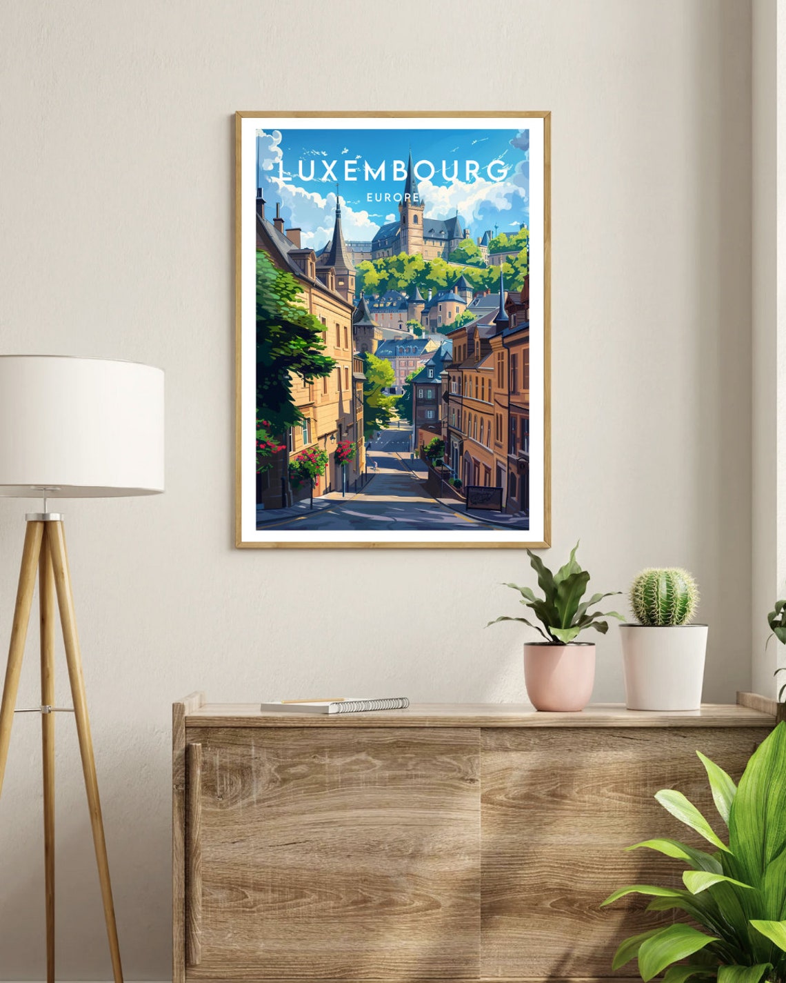 Luxembourg Travel Print Europe Europe Poster Luxembourg Poster Travel Wall Art Luxembourg Print Luxembourg Europe Luxembourg City - Image 3