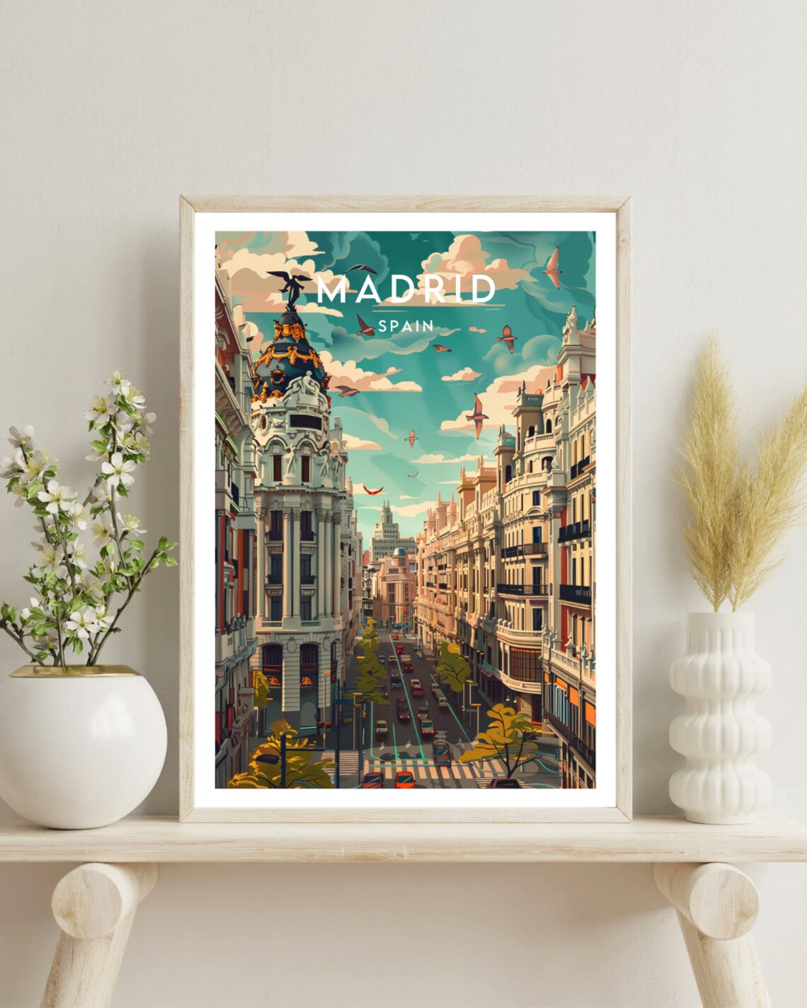 Madrid Travel Poster, Spain Europe Wall Art - Image 4