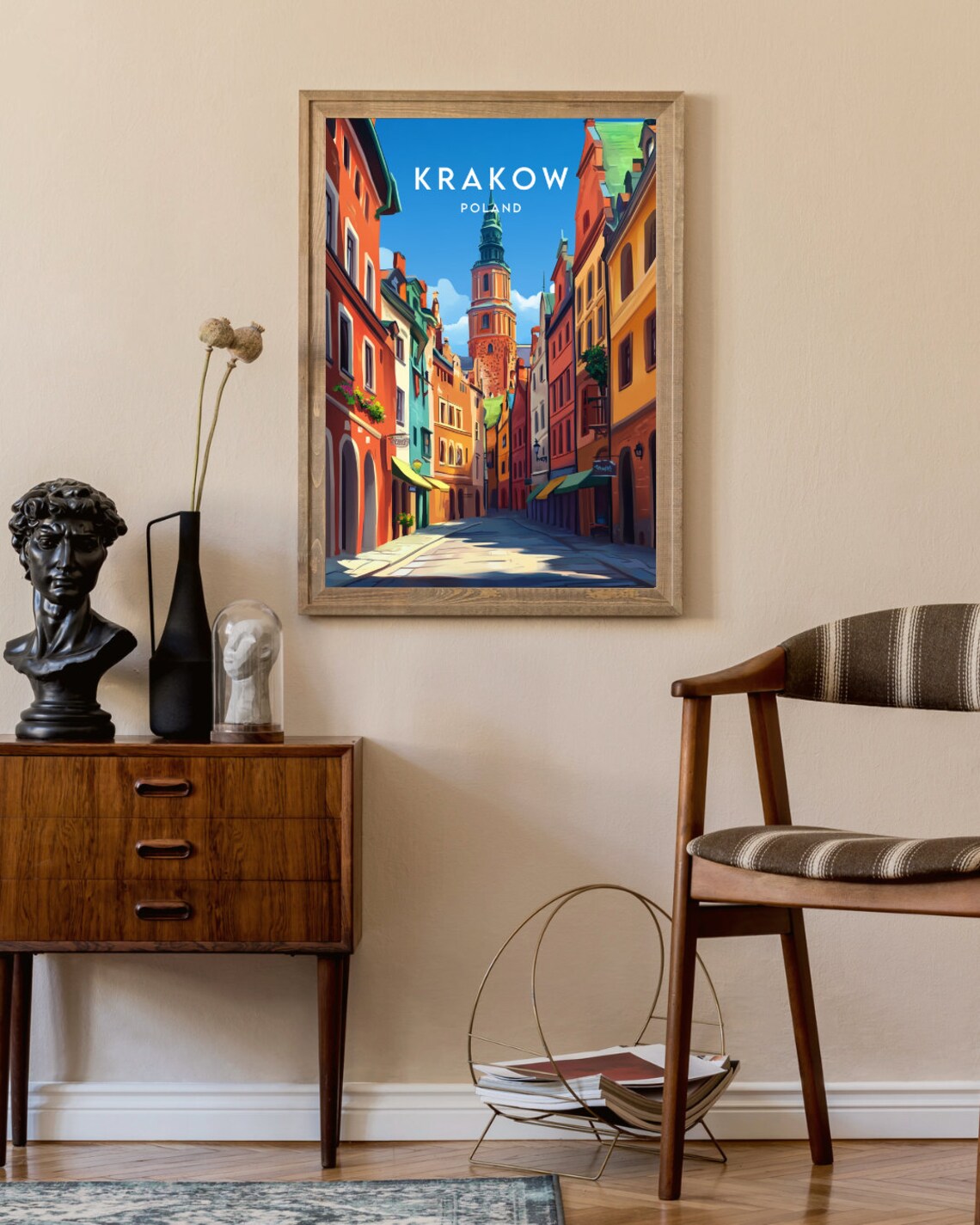 Krakow Travel Poster, Poland European Wall Art - Image 2